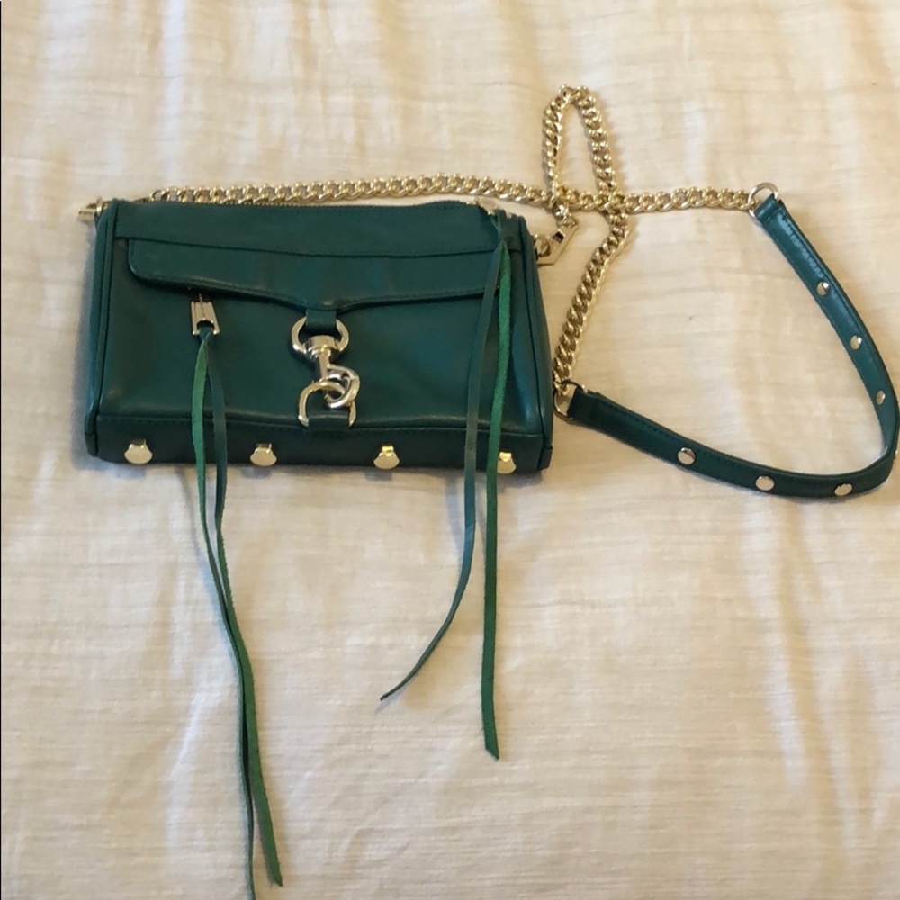 Emerald green Rebecca Minkoff Mini Mac